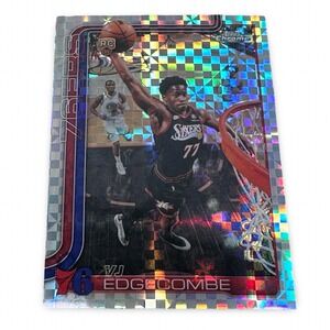 2025-26 Topps Chrome VJ Edgecombe Update 76ers RC Rookie X-Fractor Card 153